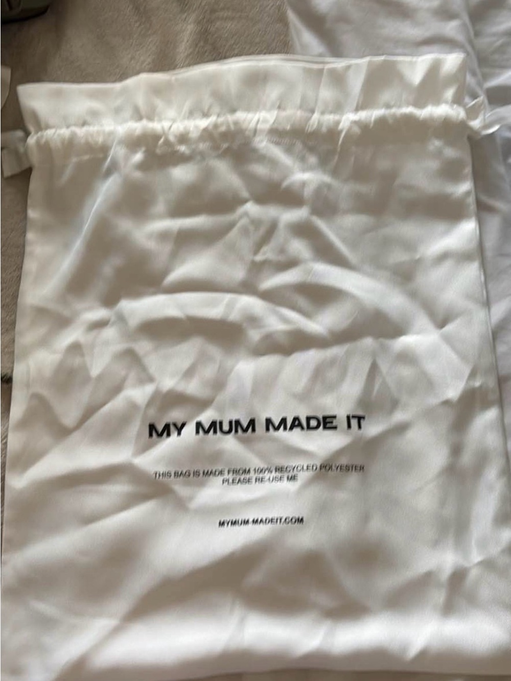 My Mum Made It Cream Quilted Tote Bag - Picture 7 of 9